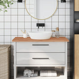 VidaXL Washbasin Blad 100x60x2.5 cm Solid beech wood