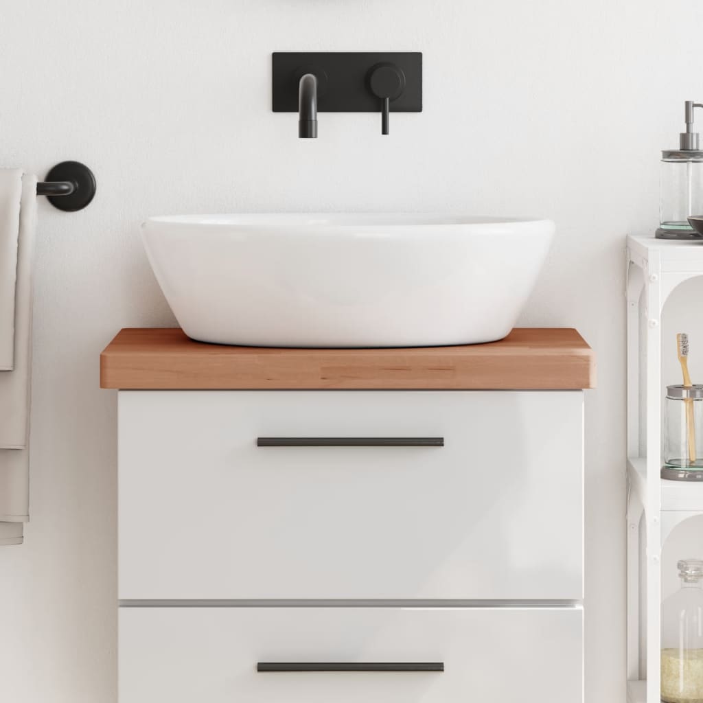 Vidaxl Washbasin Sheet 60x40x4 cm Legno di faggio solido