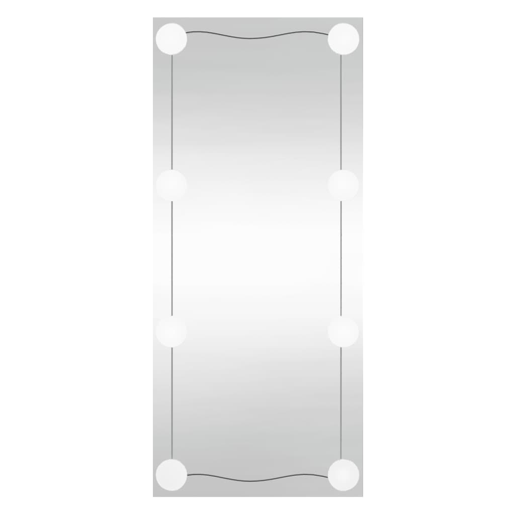 Vidaxl Wall Mirror s LED obdélníkovým sklem 30x80 cm