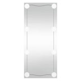 Vidaxl Wall Mirror s LED obdélníkovým sklem 30x80 cm