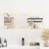 Vidaxl Wall Mirror s LED obdélníkovým sklem 30x80 cm