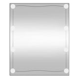 VidaXL Wandspiegel mit LEDs rechteckig 50x60 cm Glas