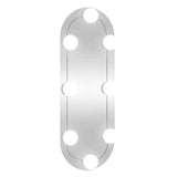 VidaXL Wandspiegel mit LEDs oval 15x40 cm Glas