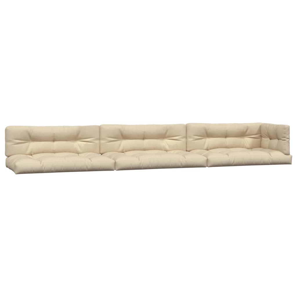 VidaXL Palettenkissen 7 Stück Stoff Beige