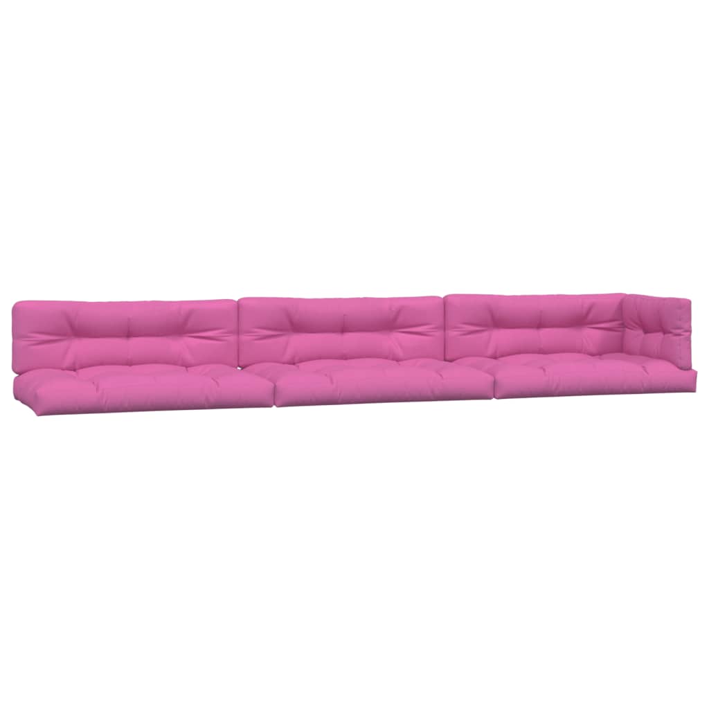 VidaXL Palettenkissen 7 Stück Stoff rosa