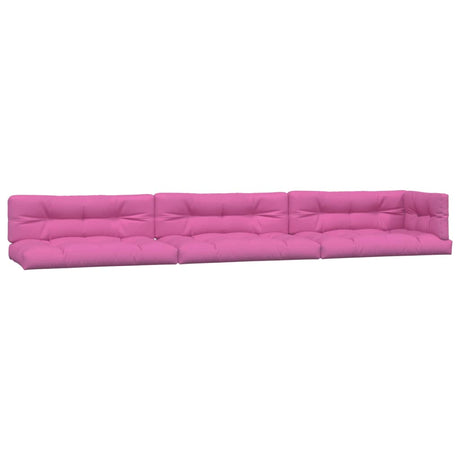 VidaXL Palettenkissen 7 Stück Stoff rosa
