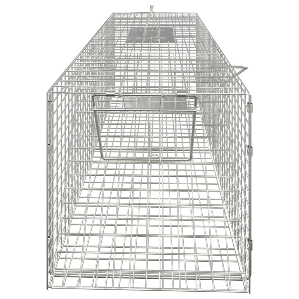 VidaXL animal trap 64.5x25x26.5 cm galvanized iron