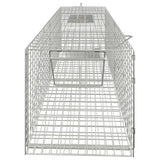 VidaXL animal trap 64.5x25x26.5 cm galvanized iron