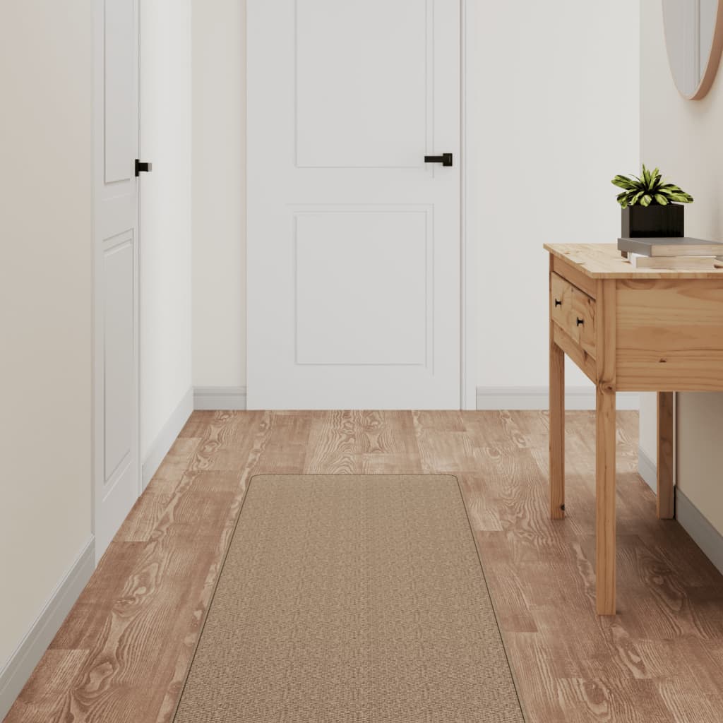 Vidaxx Teppichläufer 50x150 cm Sisaloptik sandfarben