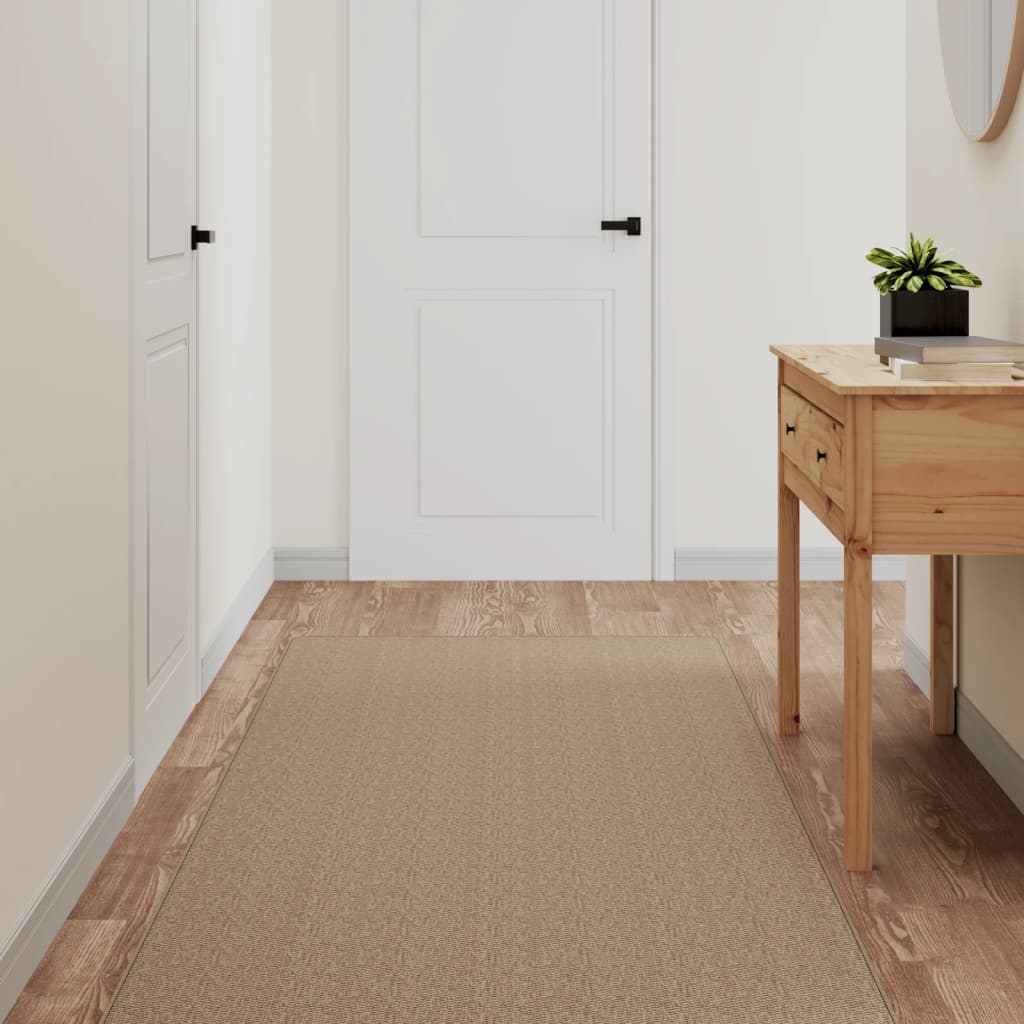 Vidaxl Teppich Runner 80x150 cm Sisal Look sandfarben