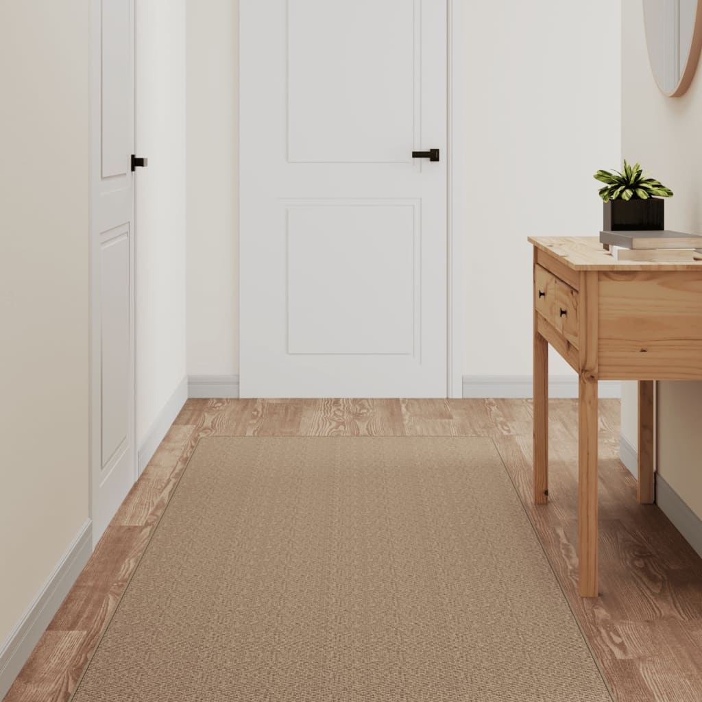 Vidaxl Teppich Runner 80x250 cm Sisal Look Sandfarben