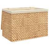Vidaxl -Waschkorb mit 3 Fächern 75 x 42,5 x 52 cm Wasserhyakint