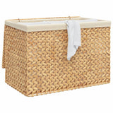 Vidaxl -Waschkorb mit 3 Fächern 75 x 42,5 x 52 cm Wasserhyakint