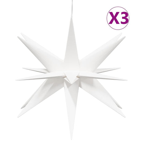 Vidaxl kerstlampen met led's 3 st inklapbaar 57 cm wit