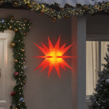 VidaXL Weihnachtsbeleuchtung mit LEDs 3 Stück faltbar 100 cm rot