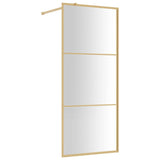 Vidaxl Walk-In Muron de douche transparente 80x195 cm ESG-Glas Gold coloré