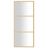 Vidaxl Walk-In Muron de douche transparente 80x195 cm ESG-Glas Gold coloré