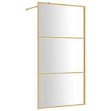 Vidaxl Walk-In Show-In Wall trasparente 100x195 cm ESG-Glas Oro colorato