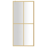 Vidaxl Walk-In Muron de douche transparente 80x195 cm ESG-Glas Gold coloré