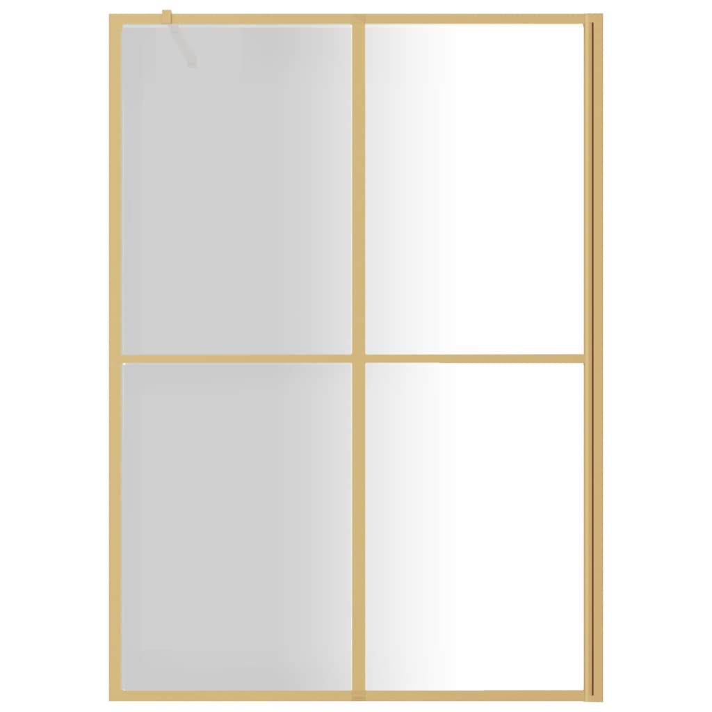 Vidaxl Walk-In Walk Wower Transparent 140x195 cm ESG Glass Gold Couleurs