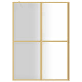 Vidaxl Walk-In Walk Wower Transparent 140x195 cm ESG Glass Gold Couleurs