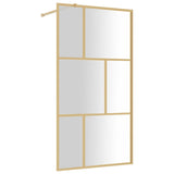 Vidaxl Walk-In Muron de douche transparent 100x195 cm ESG-Glas Gold coloré