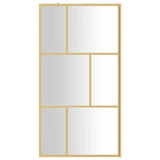 Vidaxl Walk-in Walk-In Wall trasparente 115x195 cm ESG Glass Gold Coloted