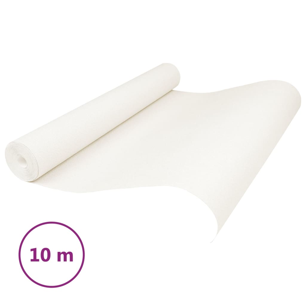 Vidaxl Vliesbehang 3D Effekt 10x0,53 m cremefarben
