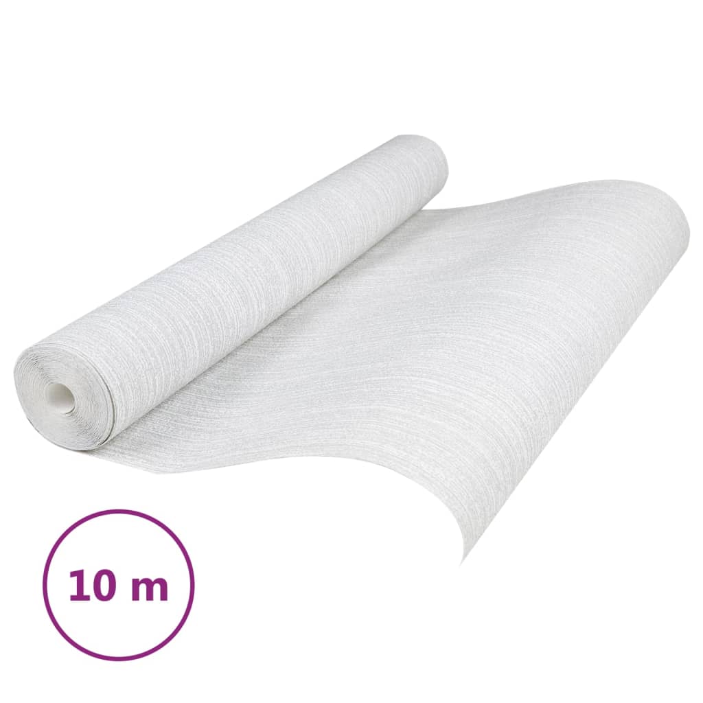 VidaXL Vliestapete 3D Uni 10x0,53 m Grau