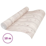 VidaXL Vliestapete 3D-Holzmaserung 10x0,53 m Grau