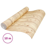 VIDAXL Vordertapete 3D Hout Nerven 10x0,53 m Brown