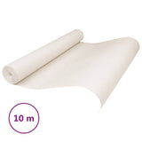 VidaXL Vliestapete 3D Uni 10x0,53 m cremefarben