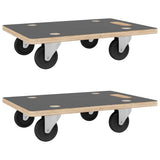 Vidaxx Möbelhunde 2 Stück rechteckig 250 kg 50x35x11,5 cm