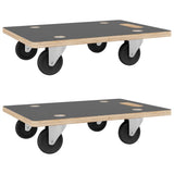 VidaXL Möbelhunde 2 Stück rechteckig 250 kg 60x40x11,5 cm
