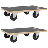 VidaXL Möbelhunde 2 Stück rechteckig 250 kg 80x55x11,5 cm