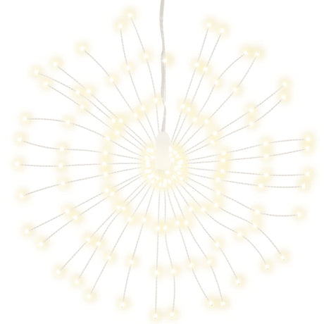 VidaXL Weihnachtsbeleuchtung Feuerwerk 2 Stk. 140 warmweiße LEDs 17 cm