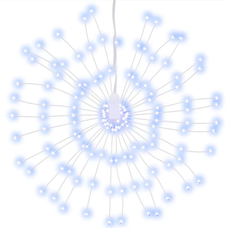 VidaXL Weihnachtsbeleuchtung Feuerwerk 8 Stk. 140 kaltweiße LEDs 17 cm