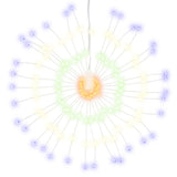 VidaXL Weihnachtsbeleuchtung Feuerwerk 2 Stk. 140 mehrfarbige LEDs 17 cm