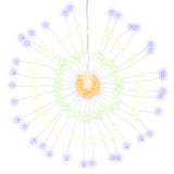 VidaXL Weihnachtsbeleuchtung Feuerwerk 8 Stk. 140 mehrfarbige LEDs 17 cm