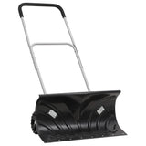 VidaXL Schneeschaufel mit ausziehbarem Stiel 66 cm schwarzes Stahlblech