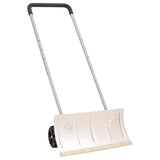 VidaXL Schneeschaufel mit ausziehbarem Griff 61 cm, silberfarbener Klingenstahl