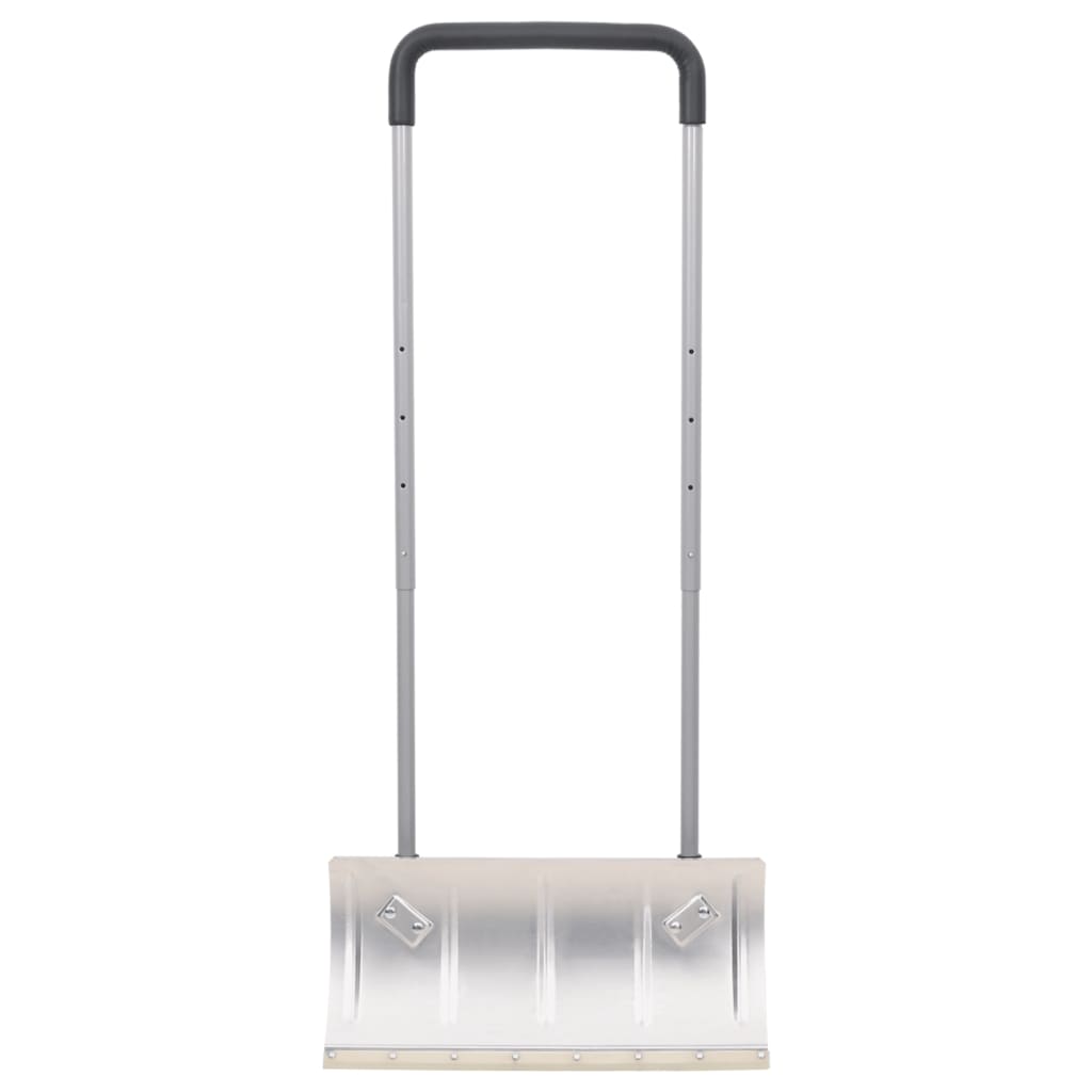 VidaXL Schneeschaufel mit ausziehbarem Griff 61 cm, silberfarbener Klingenstahl
