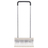 VidaXL Schneeschaufel mit ausziehbarem Griff 61 cm, silberfarbener Klingenstahl