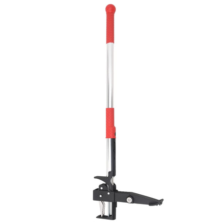 Vidaxl Unkrautstecher 99,5 cm eloxiertes Aluminium rot und silber