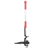 Vidaxl Unkrautstecher 99,5 cm eloxiertes Aluminium rot und silber