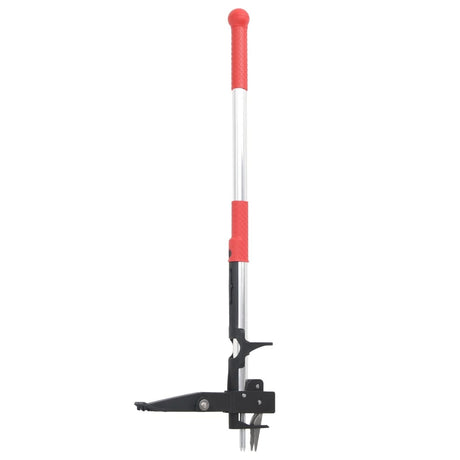 Vidaxl Unkrautstecher 99,5 cm eloxiertes Aluminium rot und silber
