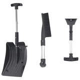 VidaXL 3-in-1 Schneeschaufel-Set Aluminium schwarz
