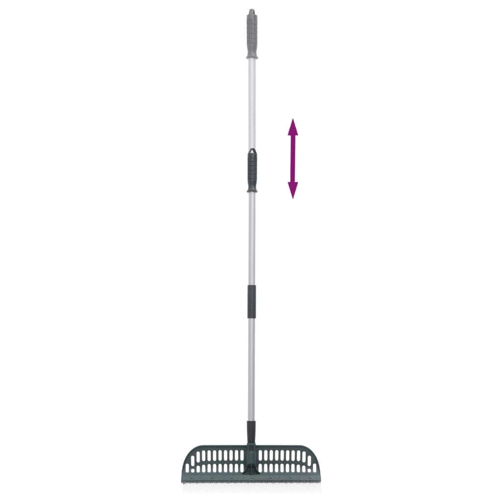 Vidaxx Laubrechen 2-in-1 157 cm PP dunkelgrün