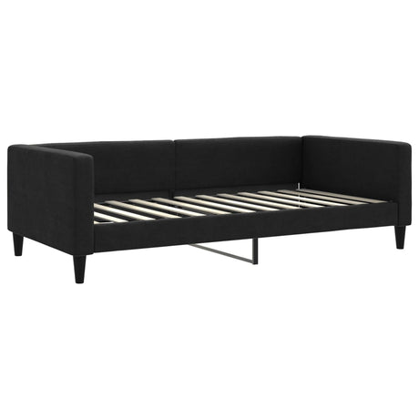 Vidaxl slaapbank 100x200 cm stof zwart