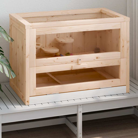 Vidaxl Hamsterkooi 60x35.5x42 cm Festkieferholz